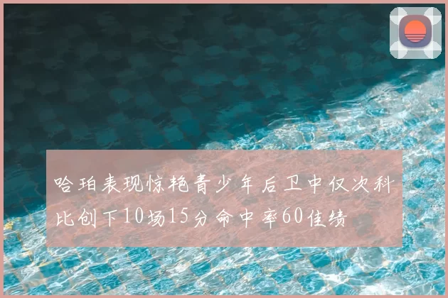 哈珀表现惊艳青少年后卫中仅次科比创下10场15分命中率60佳绩
